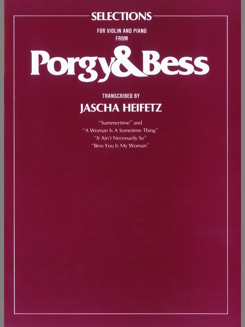 FABER MUSIC GERSHWIN G - PORGY & BESS SELECTIONS - VIOLIN AND PIANO