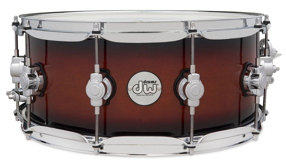 DW DRUM WORKSHOP SNAREDRUM DESIGN SERIE TOBACCO BURST DDLM0614SSTB