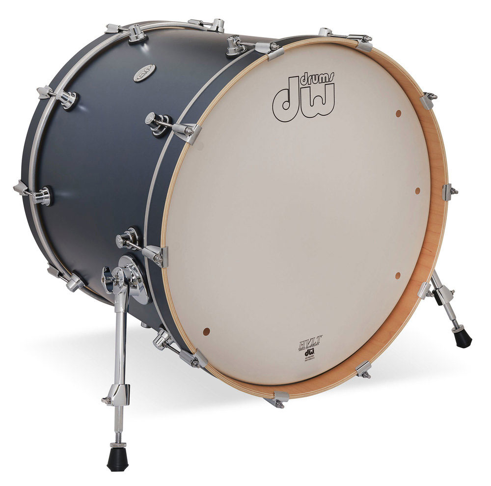 DW DRUM WORKSHOP BASS DRUM DESIGN BLUE SLATE DDLM1822KKBL