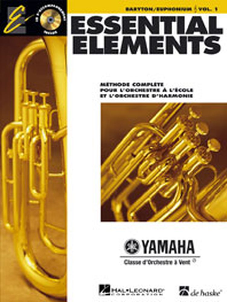 HAL LEONARD Essential Elements Vol.1 + Cd - Baryton, Euphonium, Saxhorn