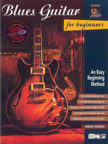 ALFRED PUBLISHING GIORGI DREW - BLUES GUITAR FOR BEGINNERS + CD - GUITAR