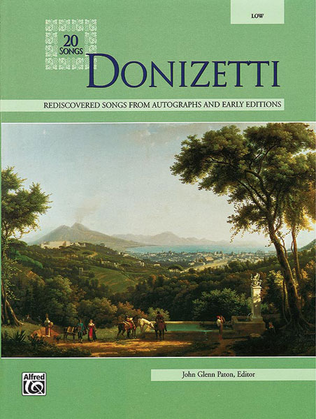 ALFRED PUBLISHING PATON JOHN GLENN - DONIZETTI 20 SONGS - MEDIUM AND LOW VOICE (PAR 10 MINIMUM)