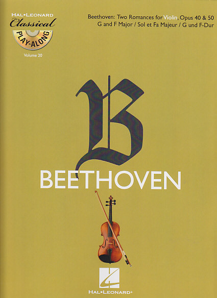HAL LEONARD BEETHOVEN L. VAN - DEUX ROMANCES POUR VIOLON OP.40 ET 50 + CD - VIOLON