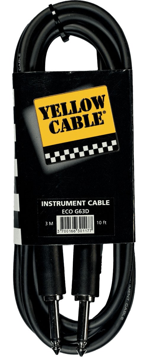 YELLOW CABLE CORDON JACK JACK DIAM. 6 - 3M