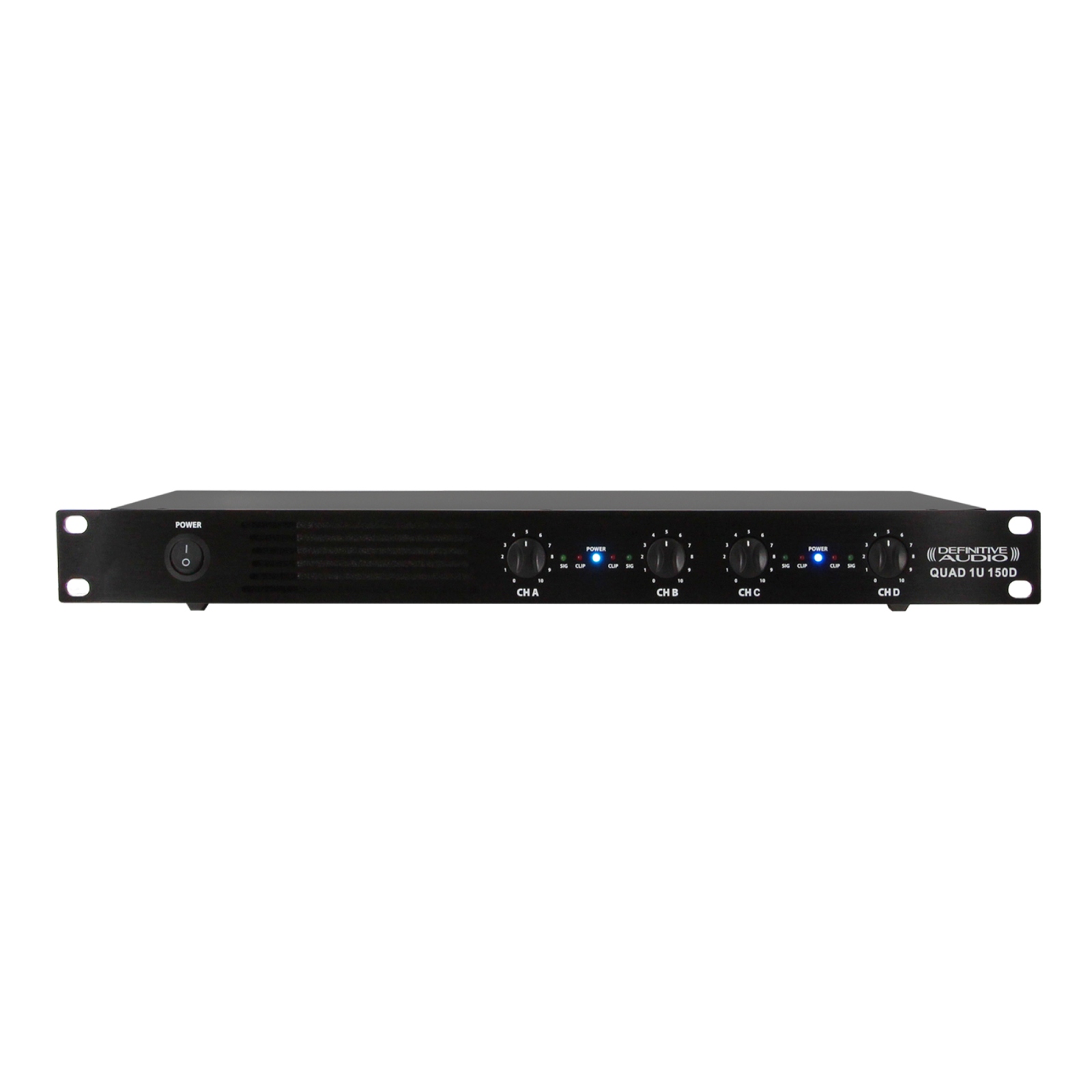 DEFINITIVE AUDIO Quad 1u 150D - Amplificateur 1u 4X150W