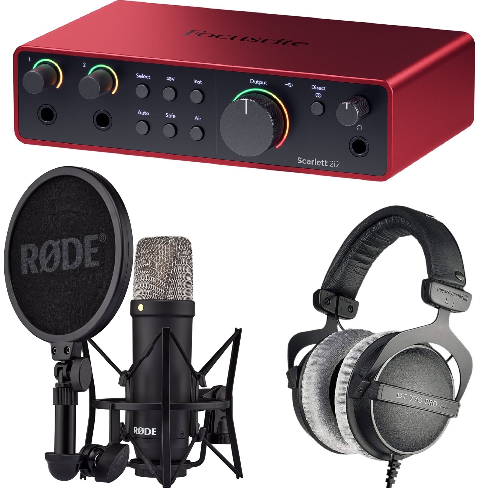 FOCUSRITE SCARLETT 2I2 STUDIO BUNDLE | Woodbrass.com