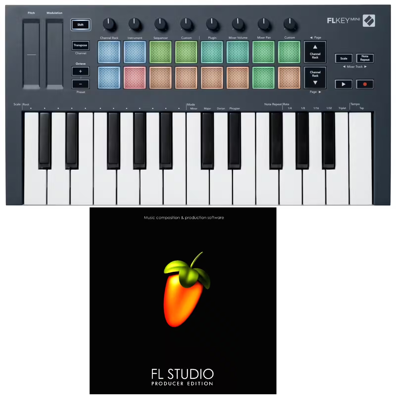 NOVATION FLkey Mini FL Studio Producer Edition Bundle