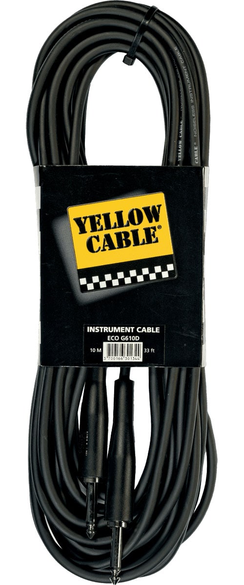 YELLOW CABLE CORDON JACK JACK DIAM. 6 - 10M