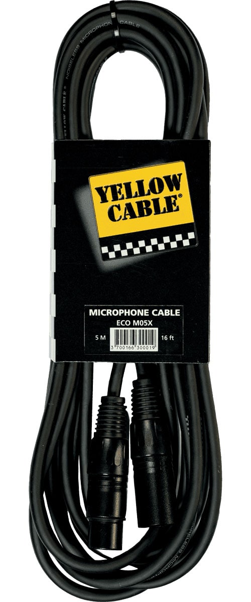 YELLOW CABLE CORDON C MICRO XLR XLR FEM. 5 M