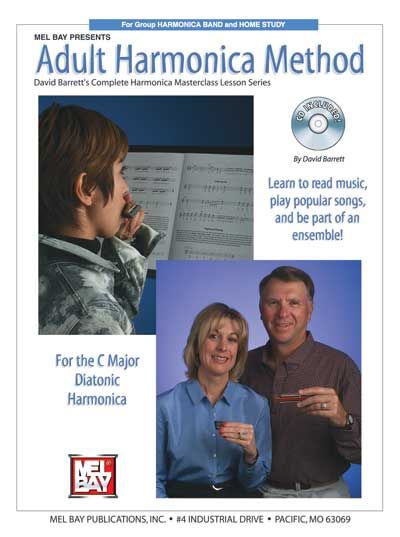 MEL BAY BARRETT DAVID - ADULT HARMONICA METHOD + CD - HARMONICA