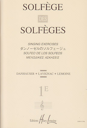 LEMOINE LAVIGNAC ALBERT - SOLFEGE DES SOLFEGES VOL.1E SANS ACCOMPAGNEMENT