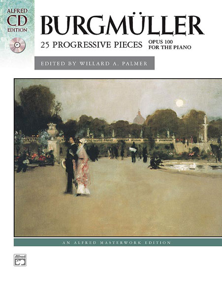 ALFRED PUBLISHING BURGMULLER FRIEDRICH - 25 PROGRESSIVE PIECES + CD - PIANO SOLO
