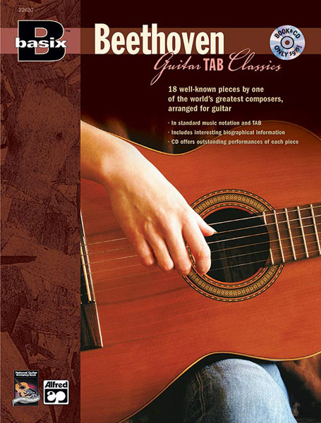 ALFRED PUBLISHING BASIX BEETHOVEN FOR GUITAR + CD - GUITAR