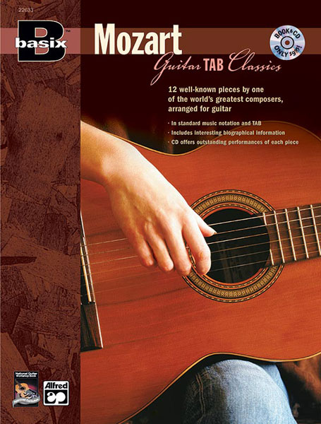 ALFRED PUBLISHING BASIX MOZART FOR GUITAR + CD - GUITAR