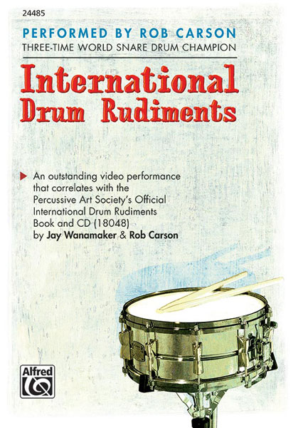 ALFRED PUBLISHING WANAMAKER JAY - INTERNATIONAL DRUM RUDIMENTS + DVD - DRUM