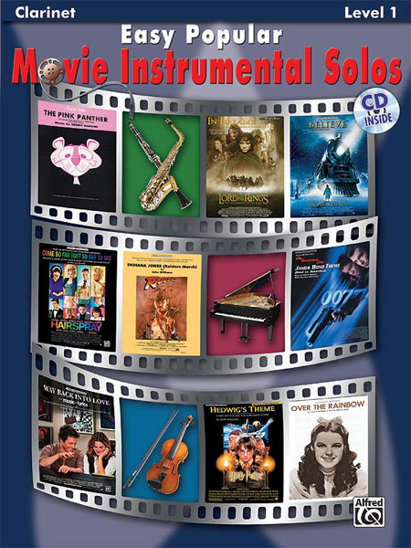 ALFRED PUBLISHING EASY POPULAR MOVIE SOLOS + CD - CLARINET SOLO