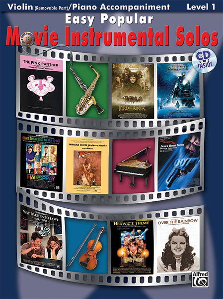ALFRED PUBLISHING EASY POPULAR MOVIE SOLOS + CD - VIOLIN SOLO