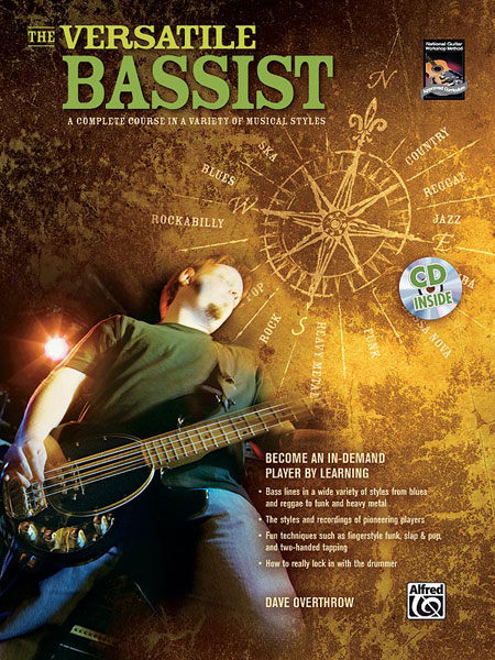 ALFRED PUBLISHING OVERTHROW DAVID - THE VERSATILE BASSIST + CD - BASS GUITAR