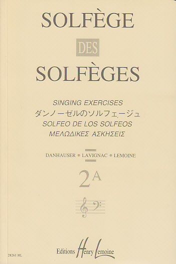 LEMOINE LAVIGNAC ALBERT - SOLFEGE DES SOLFEGES VOL.2A SANS ACCOMPAGNEMENT
