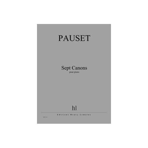 JOBERT PAUSET - CANONS (7) - PIANO