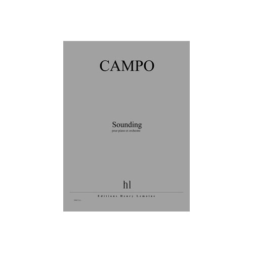 JOBERT Campo - Sounding - Piano et Orchestre