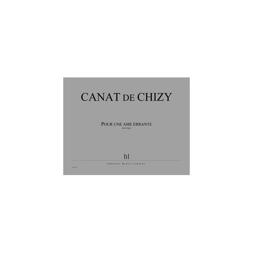 JOBERT Canatchizy - Pour Une Ame Errante - Orgue