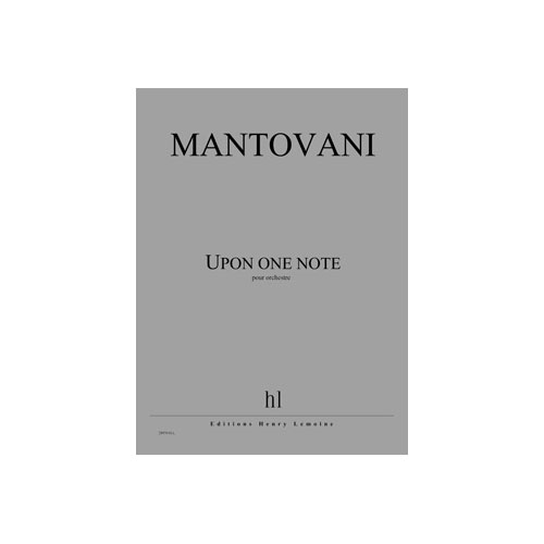 JOBERT Mantovani - Upon One Note - Orchestre
