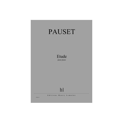 JOBERT Pauset - Etude - Piano