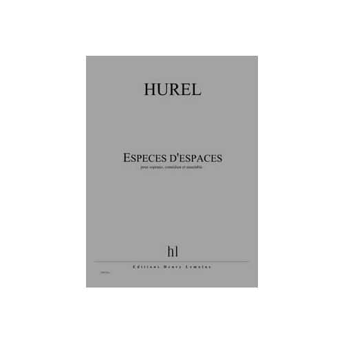 JOBERT HUREL PHILIPPE - ESPECES D'ESPACES - SOPRANO, COMEDIEN ET ENSEMBLE