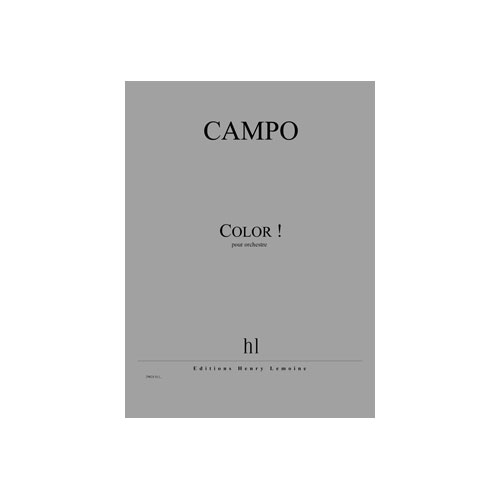 JOBERT CAMPO REGIS - COLOR ! - ORCHESTRE
