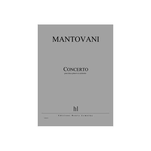 JOBERT MANTOVANI - CONCERTO POUR DEUX PIANOS - 2 PIANOS ET ORCHESTRE