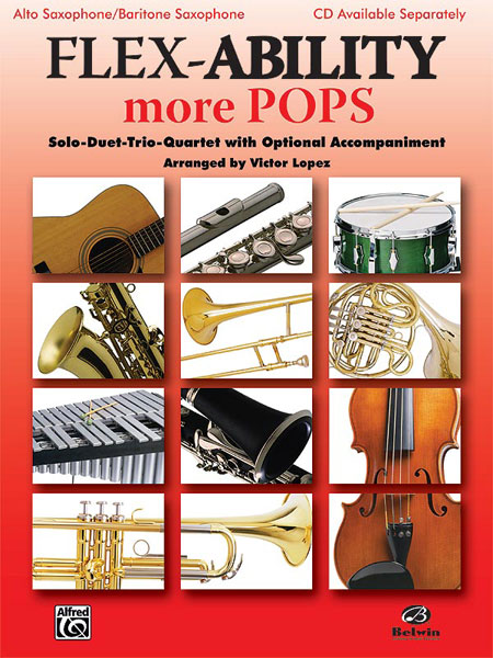 ALFRED PUBLISHING LOPEZ VICTOR - FLEX-ABILITY: MORE POPS - SAXOPHONE AND PIANO