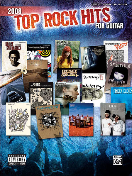 ALFRED PUBLISHING 2008 TOP ROCK HITS FOR GUITAR - GUITAR TAB