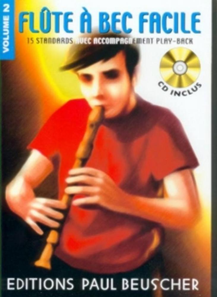 PAUL BEUSCHER PUBLICATIONS Flute A Bec Facile Vol.2 + CD