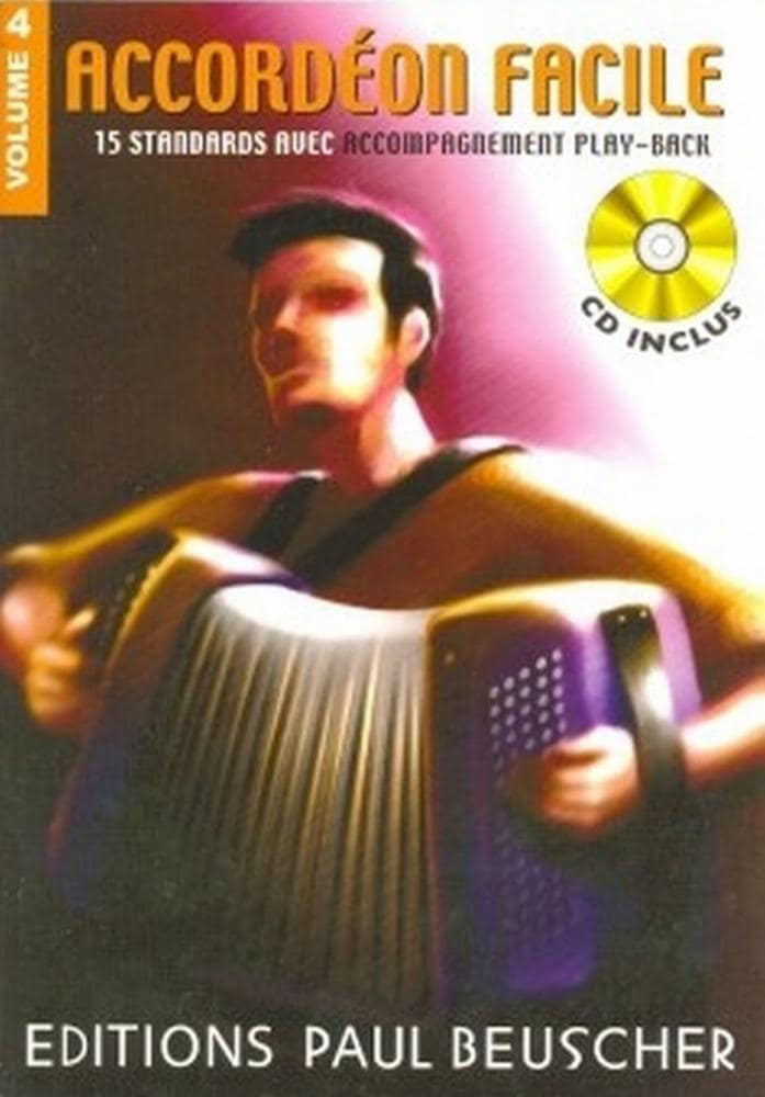 PAUL BEUSCHER PUBLICATIONS ACCORDEON FACILE VOL.4 + CD