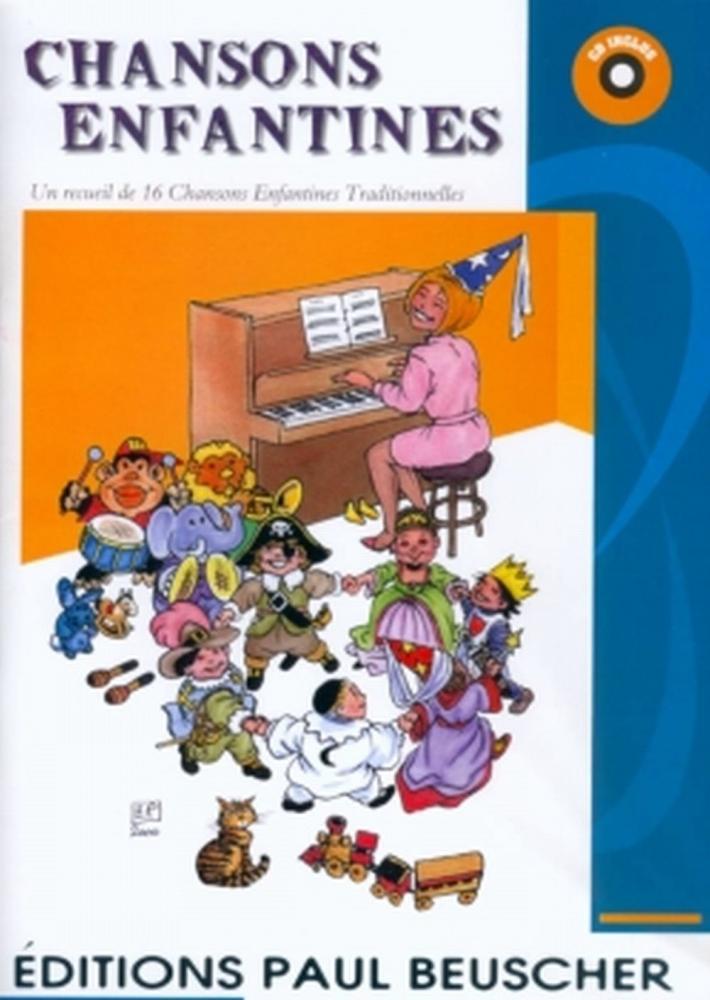 PAUL BEUSCHER PUBLICATIONS Chansons Enfantines - 16 Titres + CD - PVG