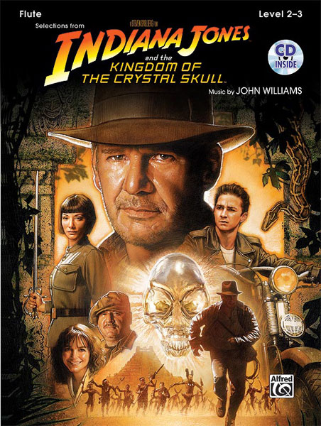 ALFRED PUBLISHING WILLIAMS JOHN - INDIANA JONES - CRYSTAL SKULL + CD - FLUTE AND PIANO