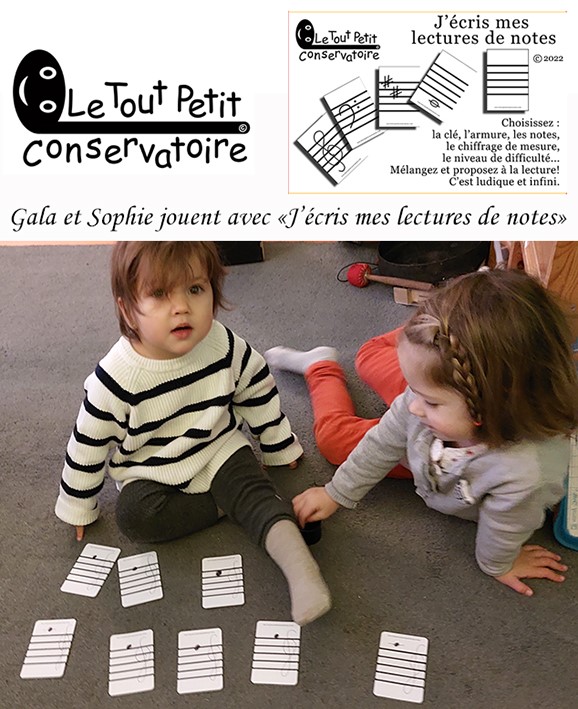 LE TOUT PETIT CONSERVATOIRE J'ECRIS MES LECTURES DE NOTES