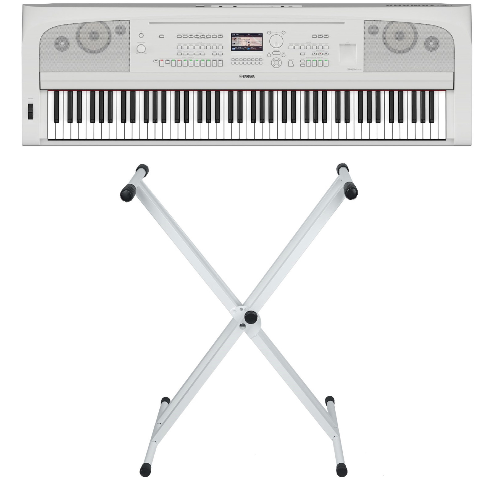 YAMAHA DGX-670 WH + KST-30 BK