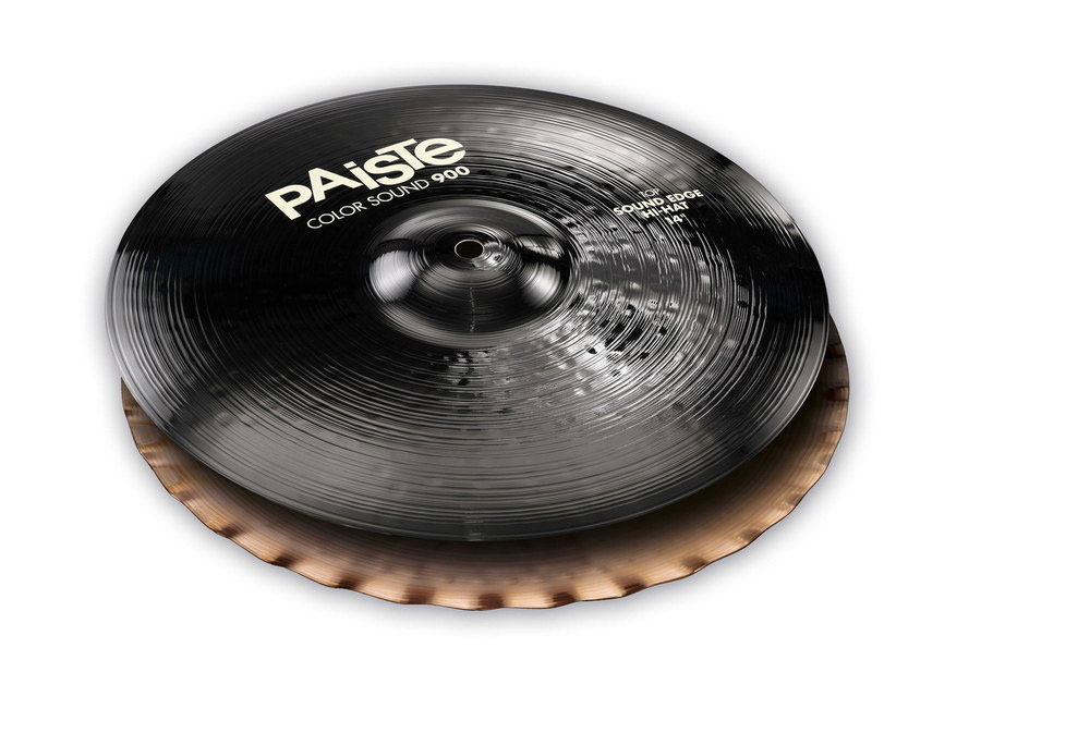 PAISTE CYMBALES CHARLESTON 900 SERIE COLOR SOUND BLACK 14