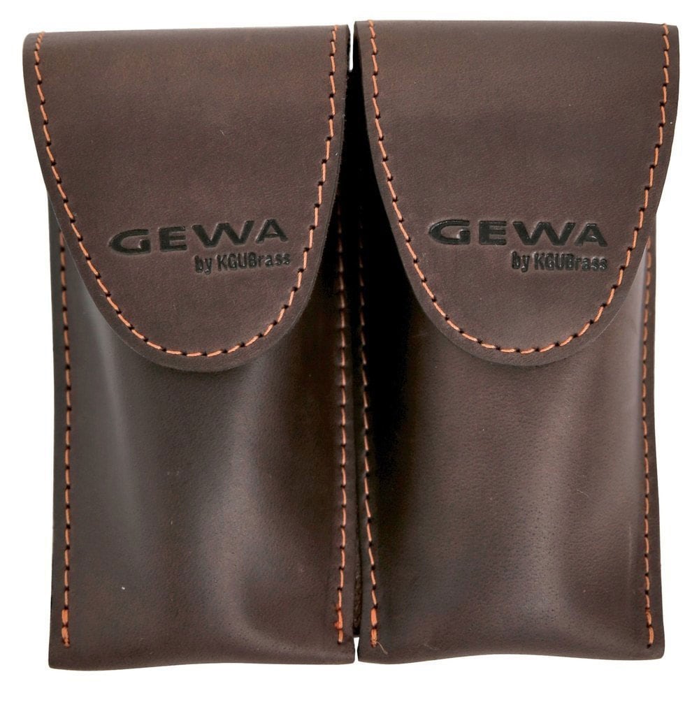 GEWA ETUI POUR EMBOUCHURES BUGLE CRAZY HORSE DOUBLE BROWN 