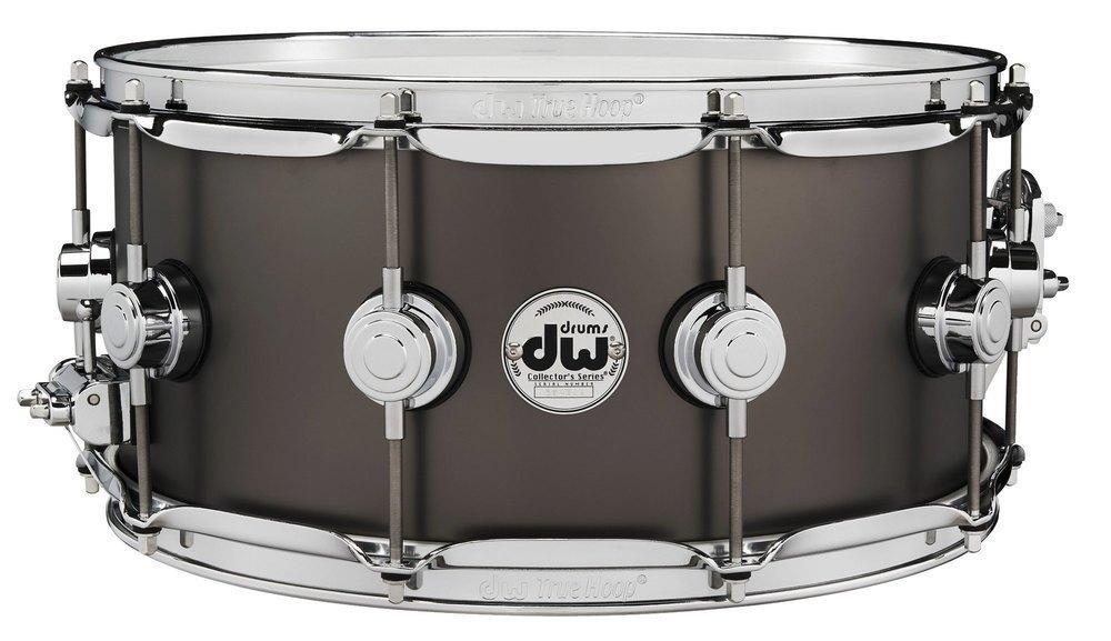 DW DRUM WORKSHOP SATIN BLACK OVER BRASS 14x6,5