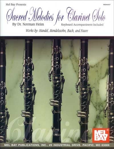 MEL BAY SACRED MELODIES FOR CLARINET SOLO - CLARINET