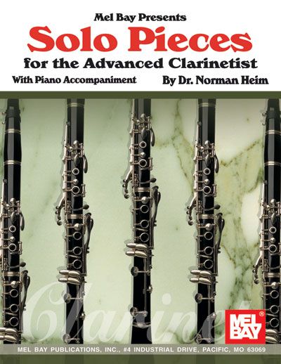 MEL BAY SOLO PIECES FOR THE ADVANCED CLARINETIST - CLARINET