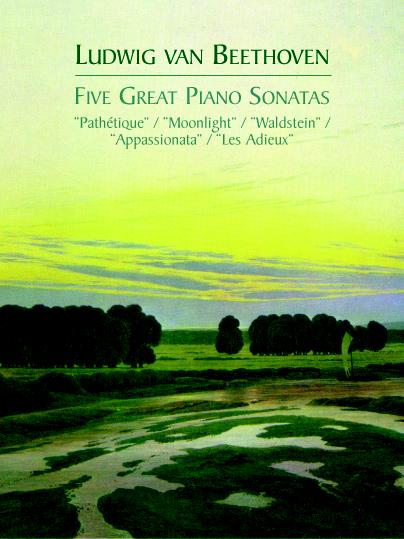 DOVER BEETHOVEN L.VAN - FIVE GREAT PIANO SONATAS - PIANO