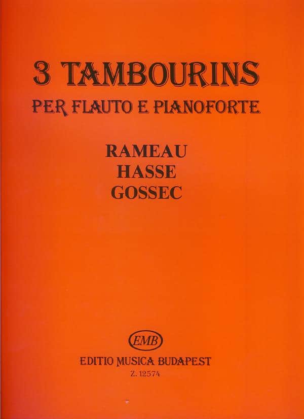EMB (EDITIO MUSICA BUDAPEST) 3 TAMBOURINS - FLUTE & PIANO