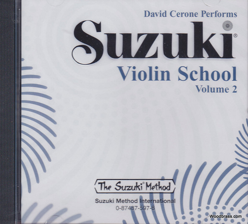 ALFRED PUBLISHING SUZUKI VIOLIN SCHOOL VOL.2 - CD SEUL (DAVID CERONE PERFORMS)