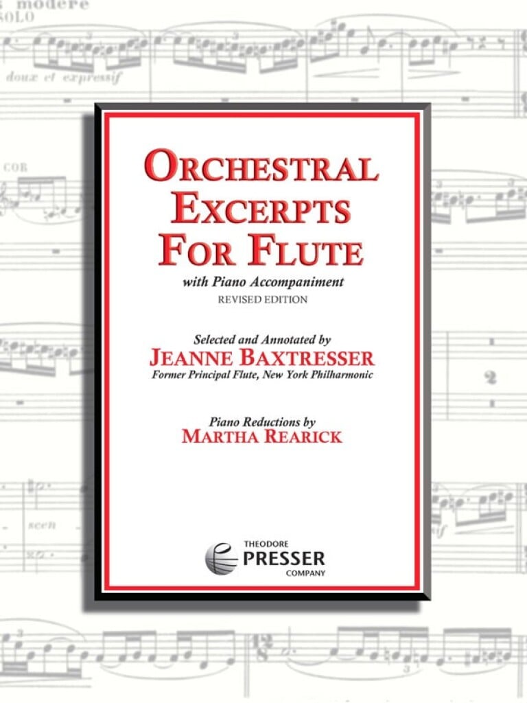 THEODORE PRESSER COMPANY BAXTRESSER JEANNE - ORCHESTRAL EXCERPTS FOR FLUTE VOL.1