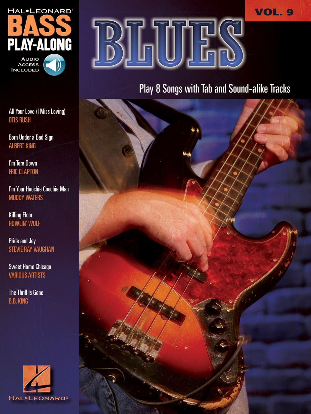 HAL LEONARD Bass Play Along Vol.9 - Blues + Audio Online