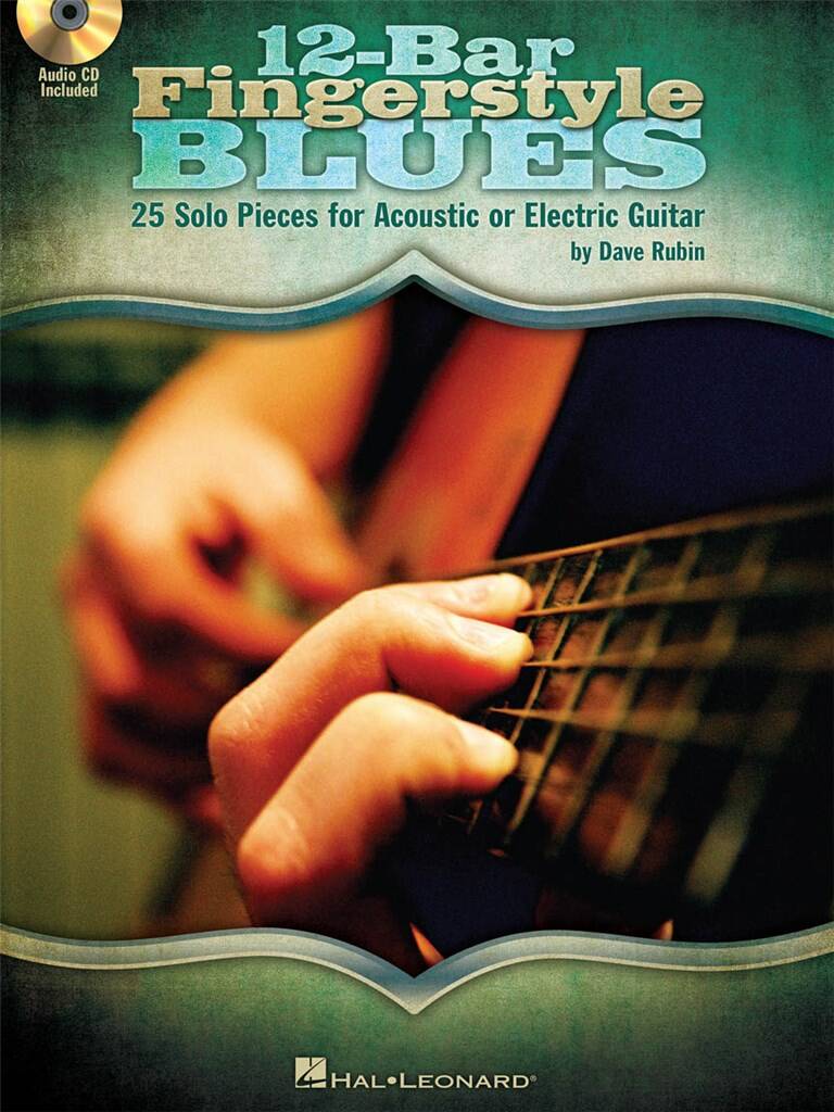HAL LEONARD RUBIN DAVE 12-BAR FINGERSTYLE BLUES + AUDIO TRACKS - GUITAR TAB